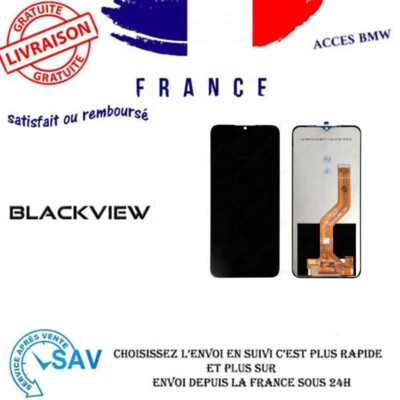 Ecran LCD et Vitre tactile Noir Sans Chāssis Pour Blackview BV6600 PRO
