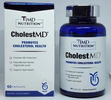 1MD Nutrition CholestMD Olive Leaf Bergavit Niacin Garlic Supplement Exp.
