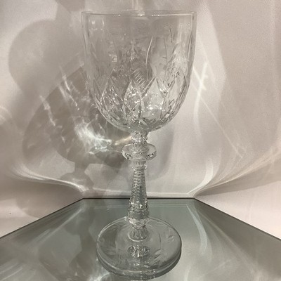 Denbeigh Rock Sharpe Crystal 8  Water Wine Glass **Al Capone Reference**