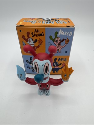 Gary Baseman Fire Water Bunny All Seeing Miniature Pop Art Vinyl Figure w/Box