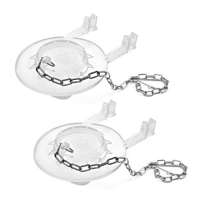 Universal Toilet Flapper Replacement Kit 2 Inch, Durable Silicone, Easy Install