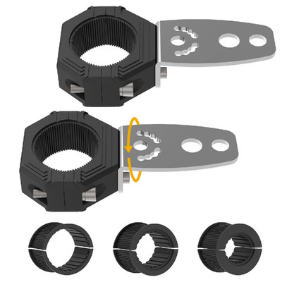 Audak 2Pcs Light Bar Mount Whip Lights Flag Tube Clamp Mounting Bracket Kit For