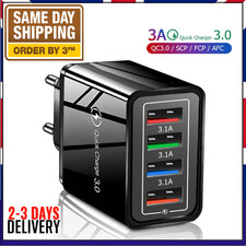 EU 2 Pin USB Plug Adapter Travel Fast Charger Europe Adaptor For iPhone Samsung