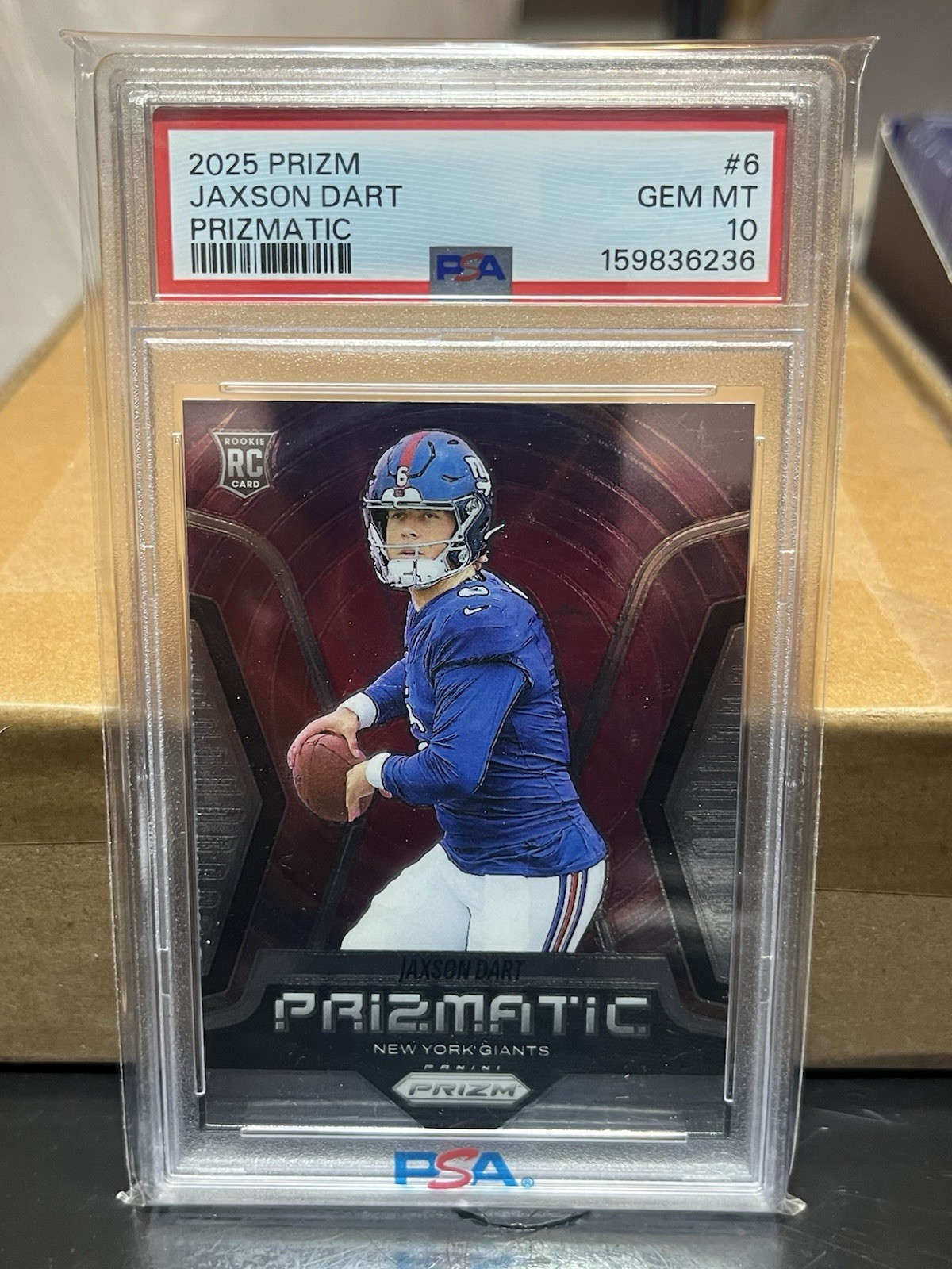 Jaxson Dart Panini Prizm Prizmatic #6 Base