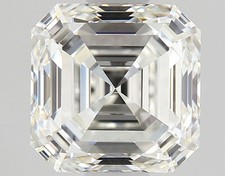 0.95 Carat Cert. GIA Asscher Natural Mined Diamond Loose H color VVS2 clarity 3747.37 per carat