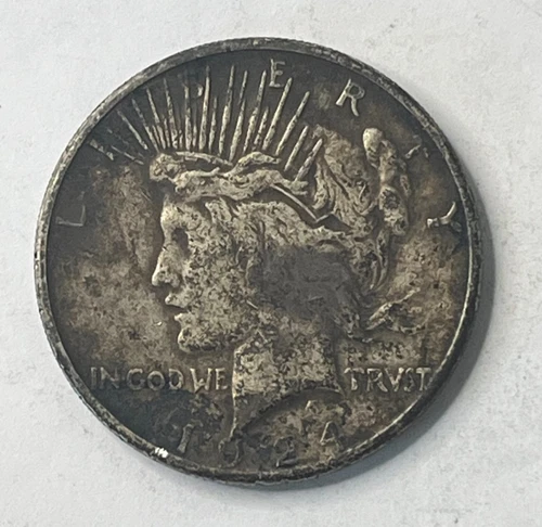 1924-S Silver Peace Dollar Good Condition