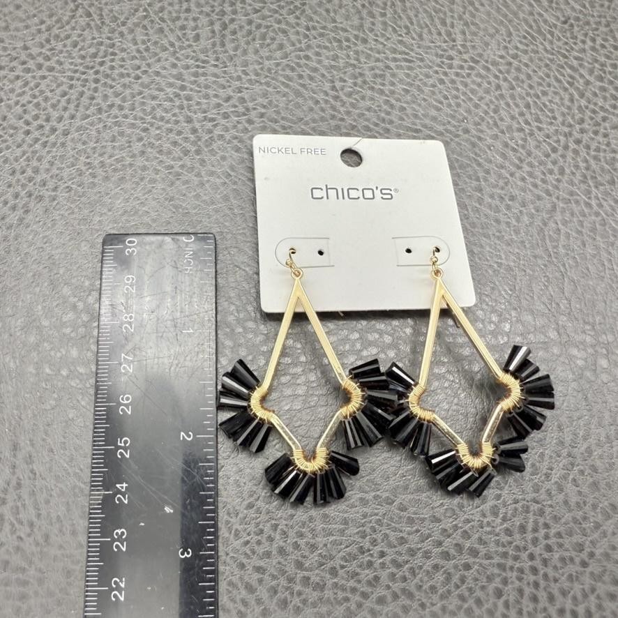Chicos Earrings Statement Geometric Drop Dangle G… - image 5