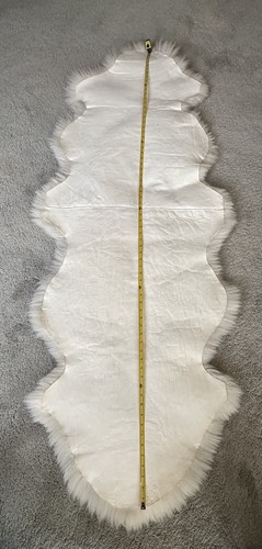 Sheepskin Rug Large 72”x29”, Ivory Soft Cushion, Unused  Condition