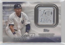 2021 Topps 70th Anniversary Manufactured Logo Derek Jeter #70LP-DJ Patch HOF x2o