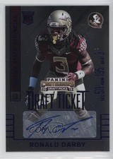 2015 Contenders Draft Picks College Ticket Blue Foil Ronald Darby #272 Auto 0v1