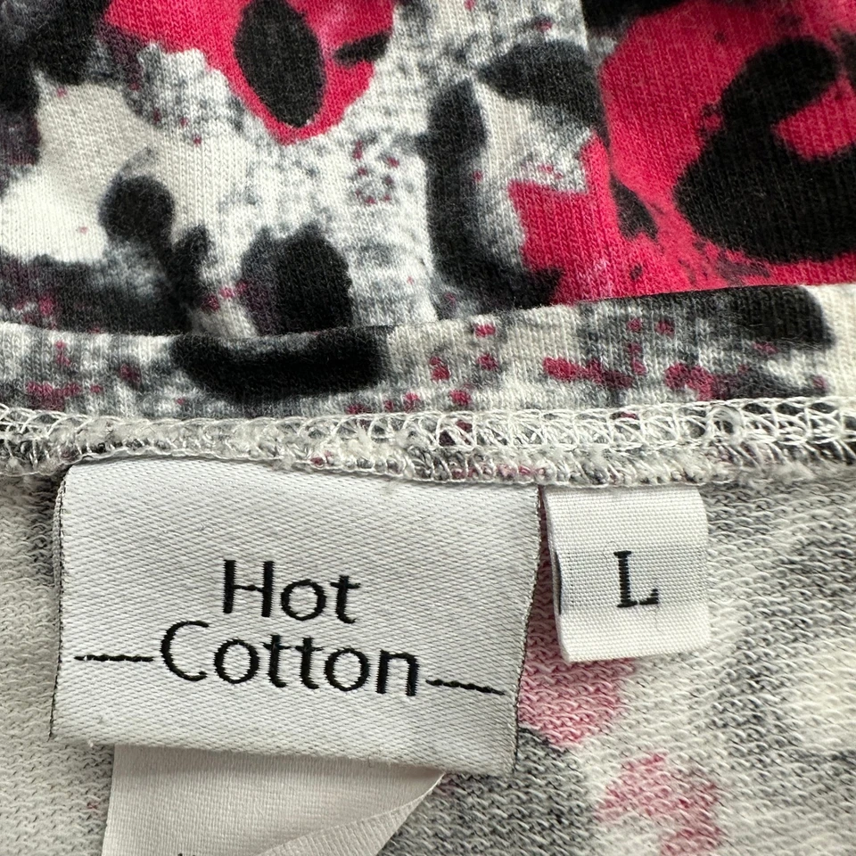 Lo último Top de Algodón para Mujer Talla L Abstracto Estampado Floral Boho Artístico Pintura Túnica Foto 3 de 4