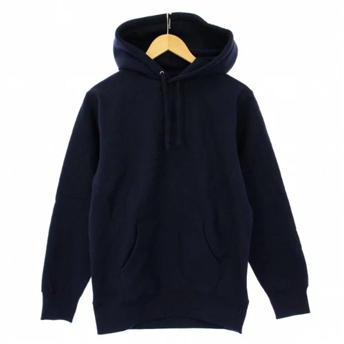 Sweat à capuche Supreme Pull manches longues logo broderie S bleu marine KH occasion 38