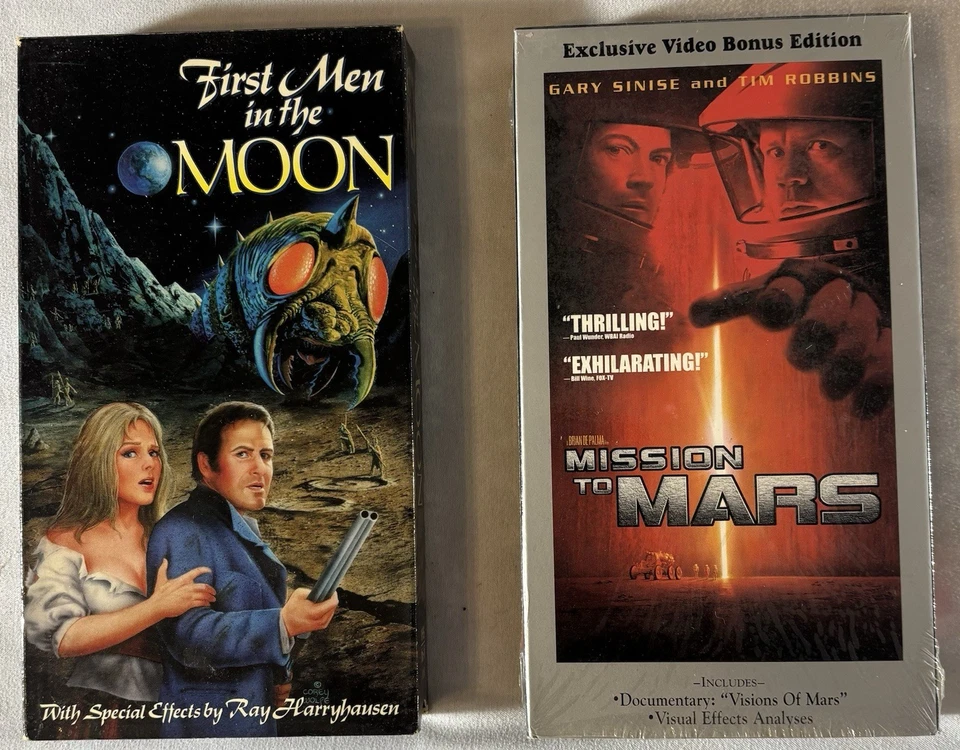 Lot of 9 VTG VHS Sci Fi classic movies The War Of The Worlds Lifeforce Outland - Image 2 of 4