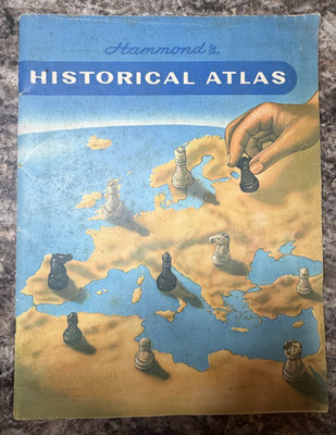 Hammond Historical Atlas 1960 MCMLX Vintage Softcover World Maps Complete NM