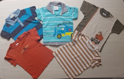 5x tolle Topomini H&M Bellybutton JUNGEN Baby Poloshirt POLO SHIRT 74KURZarm TOP
