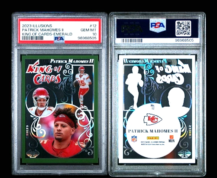 2023 Illusions King of cards-emerald Patrick Mahomes PSA 10 POP 2 - Image 3 of 3
