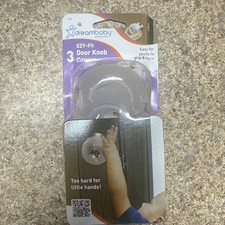 Set of 3 Dreambaby Ezy-Fit Door Knob Covers for Baby and Child Proofing L