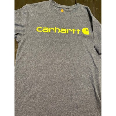 Carhartt Men's Original Fit Crewneck T Shirt Gray Size M Short Sleeve