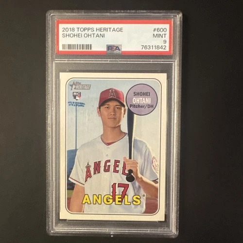 New Listing2018 Topps Heritage High Number Shohei Ohtani #600 PSA 9 MINT RC