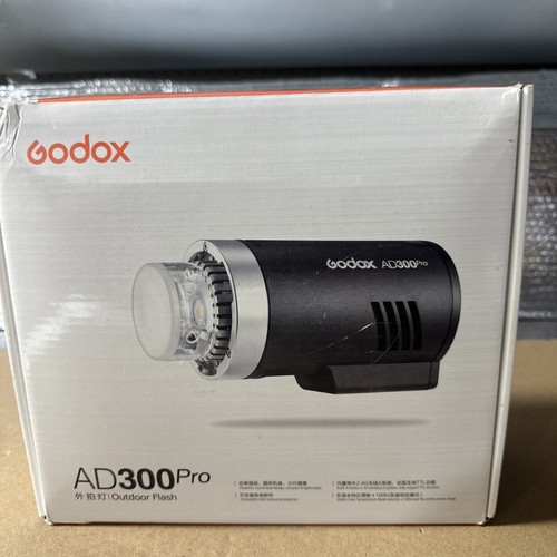Godox AD300Pro All-in-One Outdoor Flash, Pristine Condition W Accessories, Used