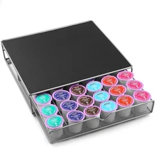 K-Cup Coffee Pod Drawer - Holds 36 Pods, Under Coffee Pot Storage, Kitchen Or...