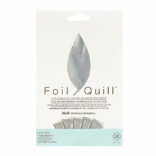 We R Memory Keepers Foil Quill 30 Sheets 4"x6" 660668 Silver Swan