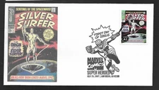 SILVER SURFER MARVEL COMICS SUPER HEROES 2007 UNKNOWN CACHET FDC UNADDR
