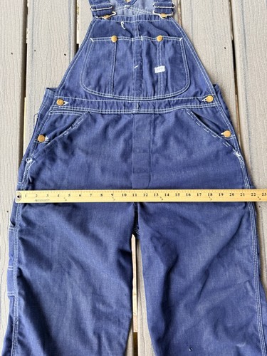 VTG 60s Lee MENS 32x27 Union Made Worker Blue Denim B… - Gem