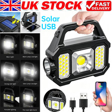 Camping Torch Light Solar USB Rechargeable Multi-functional Portable LED Light
