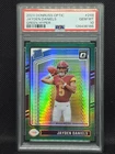 2024 Panini Donruss Optic Rated Rookie Jayden Daniels Green Hyper Prizm PSA 10