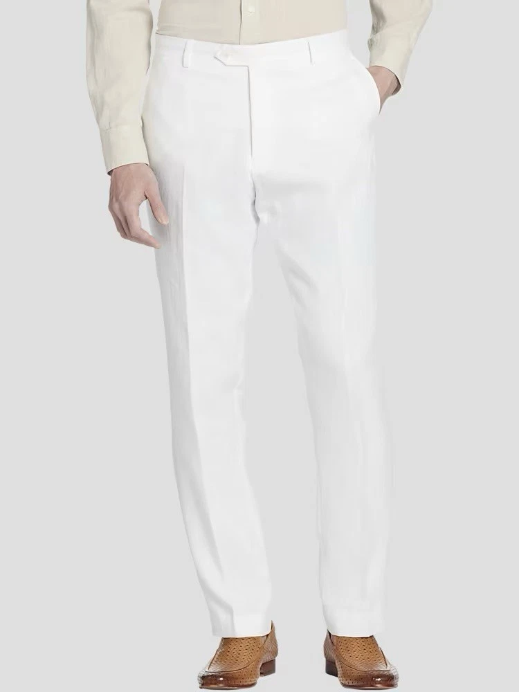 Tommy Hilfiger White Straight Fit Cotton Twill Men's Casual Pants
Opens in a new window or tab