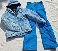 skianzug Teens snowboardanzug NEU 134 140 Thinsulate blau weiß unisex  türkis
