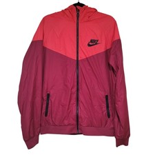 Nike Windrunner colorblock Windbreaker Red Burgundy Mens Large gorpcore jacket