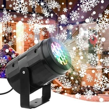2025 Christmas Snowflake Projector Light LED Laser Outdoor Lamp Xmas Party Decor