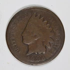 1886 Variety 2 Indian Head Cent Semi-Key | About Good | Free Shipping