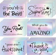 Thank You Cards Small Business 120Pcs Encouragement Cards, Holographic Appreciat