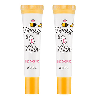 A'pieu Haney & Milk Lip Scrub 8ml (0.27oz) x 2ea