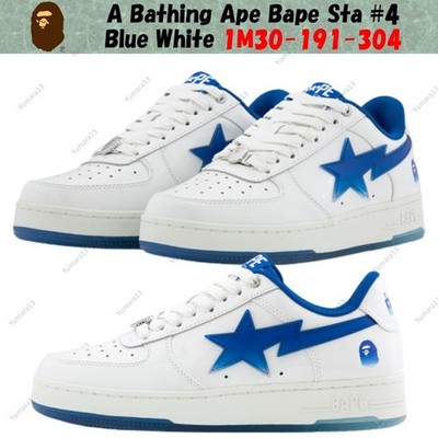 A Bathing Ape Bape Sta #4 blau weiß 1M30-191-304 Herren Gr.