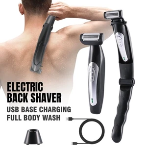 Men's USB Groin Hair Trimmer for Men's Electric Trimmer Wet/Dry Body Shaver
