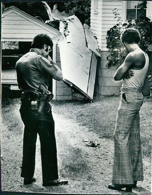 1974 Wreckage From Crash Of Seattle Chopper And Cessna 150 Tragedy Photo 8x10