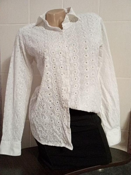 Women ETERNA Shirt White 38 / M / 46 #3P4A