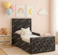 Plush Velvet Kids bed 2ft6 small single  3ft single  and 4ft small double