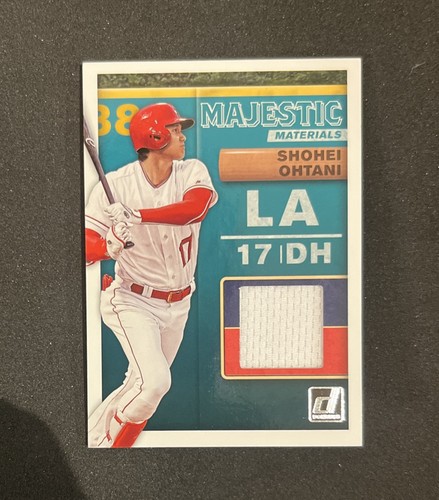 2019 Panini Donruss Shohei Ohtani Majestic Materials #MM-SO Player-Used Jersey