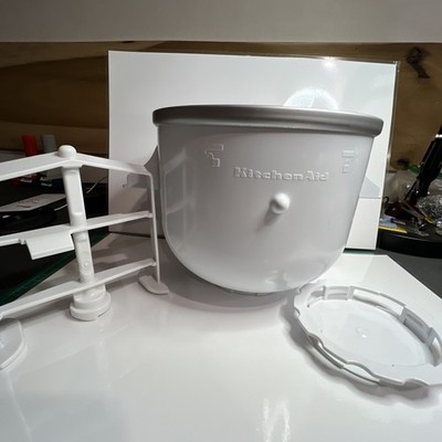 KitchenAid Ice Cream Maker Attachment for Stand Mixer White 2qt