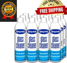 New ,Sprayway Glass Cleaner 19oz (12-Pack) – Foaming, streak-free, ammonia-free.