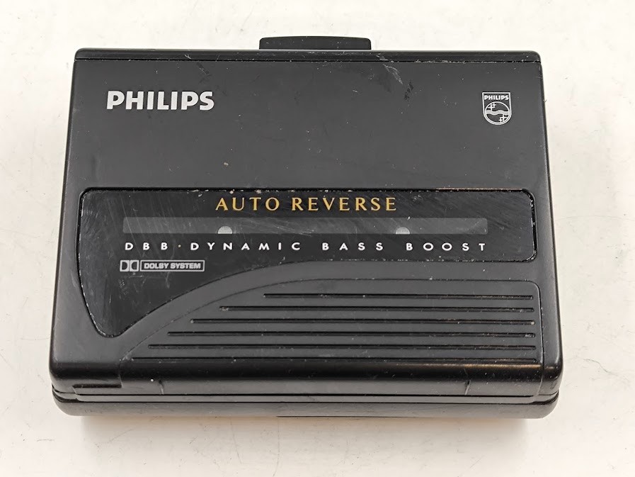 Philips QA 6498 Cassette Player Not Working For Parts Black