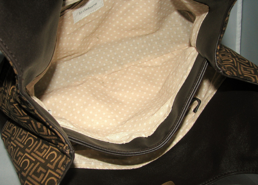 Sac à Main Liz Claiborne Heritage Mosaic - Marron, Tote Shopper, Neuf