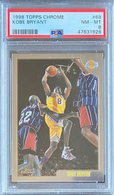1998 Topps Chrome Kobe Bryant #68 Los Angeles Lakers PSA 8 HOF | eBay