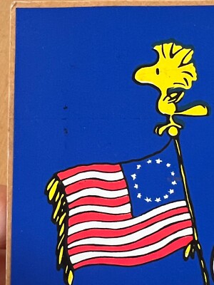 Vintage Snoopy Peanuts It's A Grand Old Flag Betsy Ross USA
