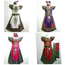 Women Clothing African Dashiki Print Skirt Suit Elastic Waist Bust Free Size